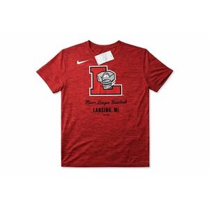 Nike Lansing MI Lugnuts Dri Fit MLB Nike Tee Shirt 2021 NWT Men's Size L